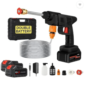 Ornelo High Pressure Water Gun for Car Wash Bike Washing Cleaning(Double_Battery) Spray Gun