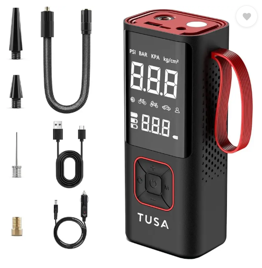 usa TUSA013 150 psi Tyre Air Pump for Car & Bike (Auto Shut Off)