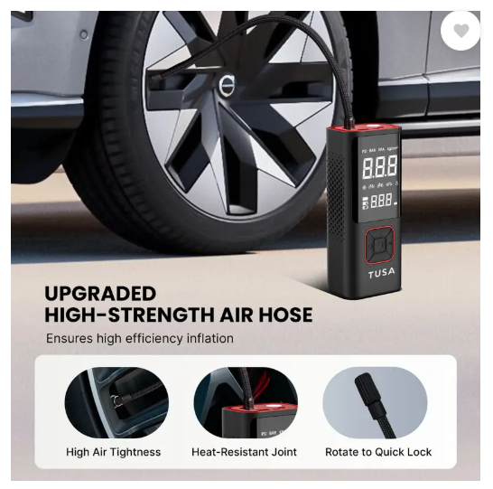 usa TUSA013 150 psi Tyre Air Pump for Car & Bike (Auto Shut Off) - Image 3